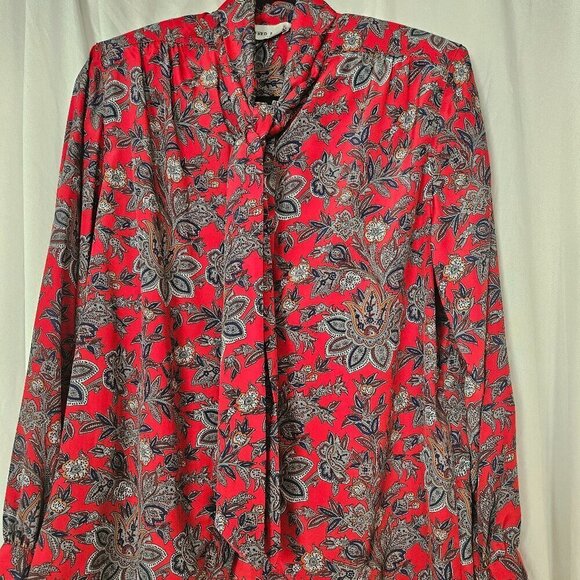 Alfred Dunner Tops - Paisley bow tie Blouse Alfred Dunner Size 14